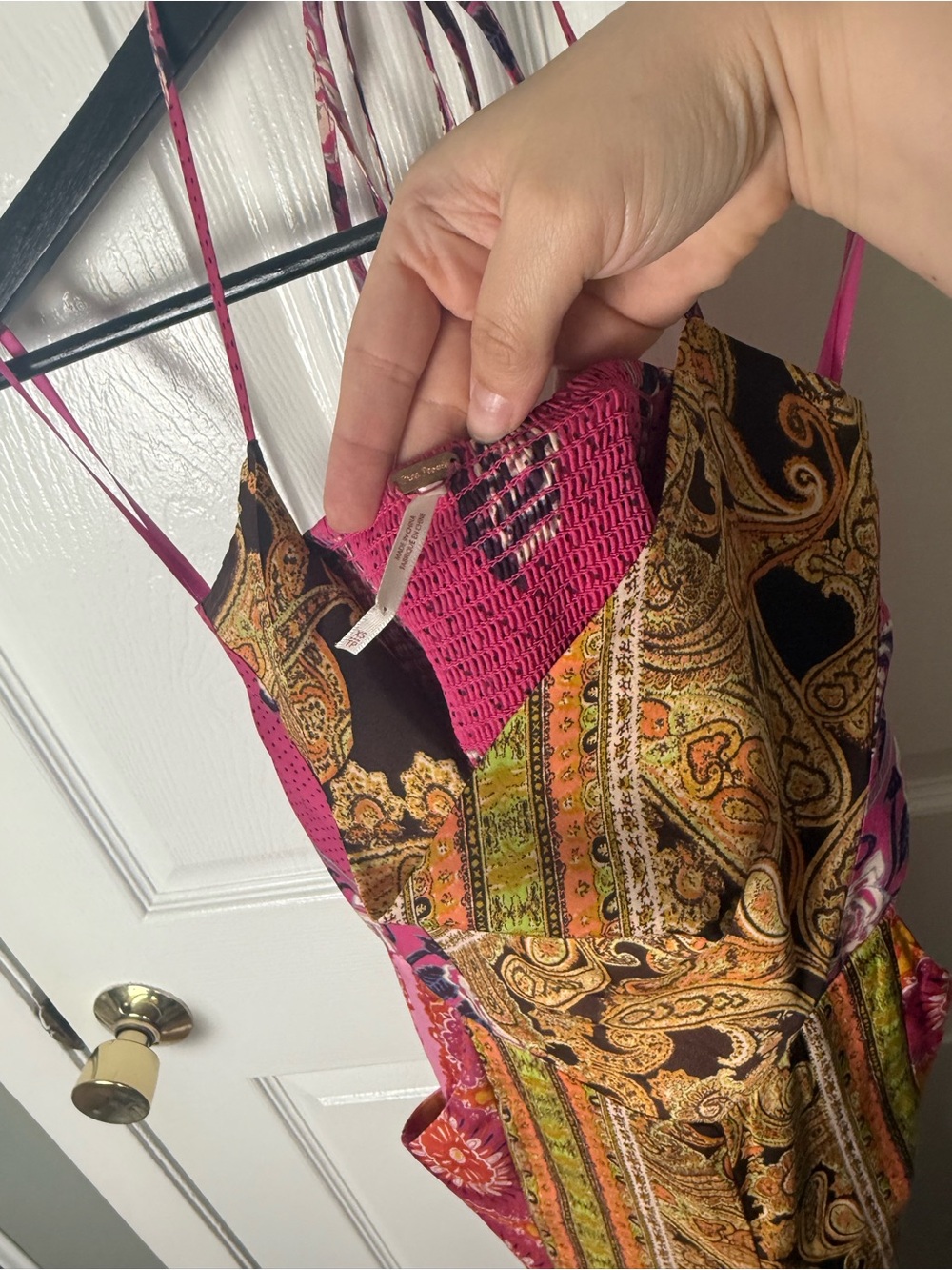 Free People Miranda Printed Jumpsuit in Jewel Combo XS - Picture 9 of 9
